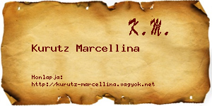 Kurutz Marcellina névjegykártya